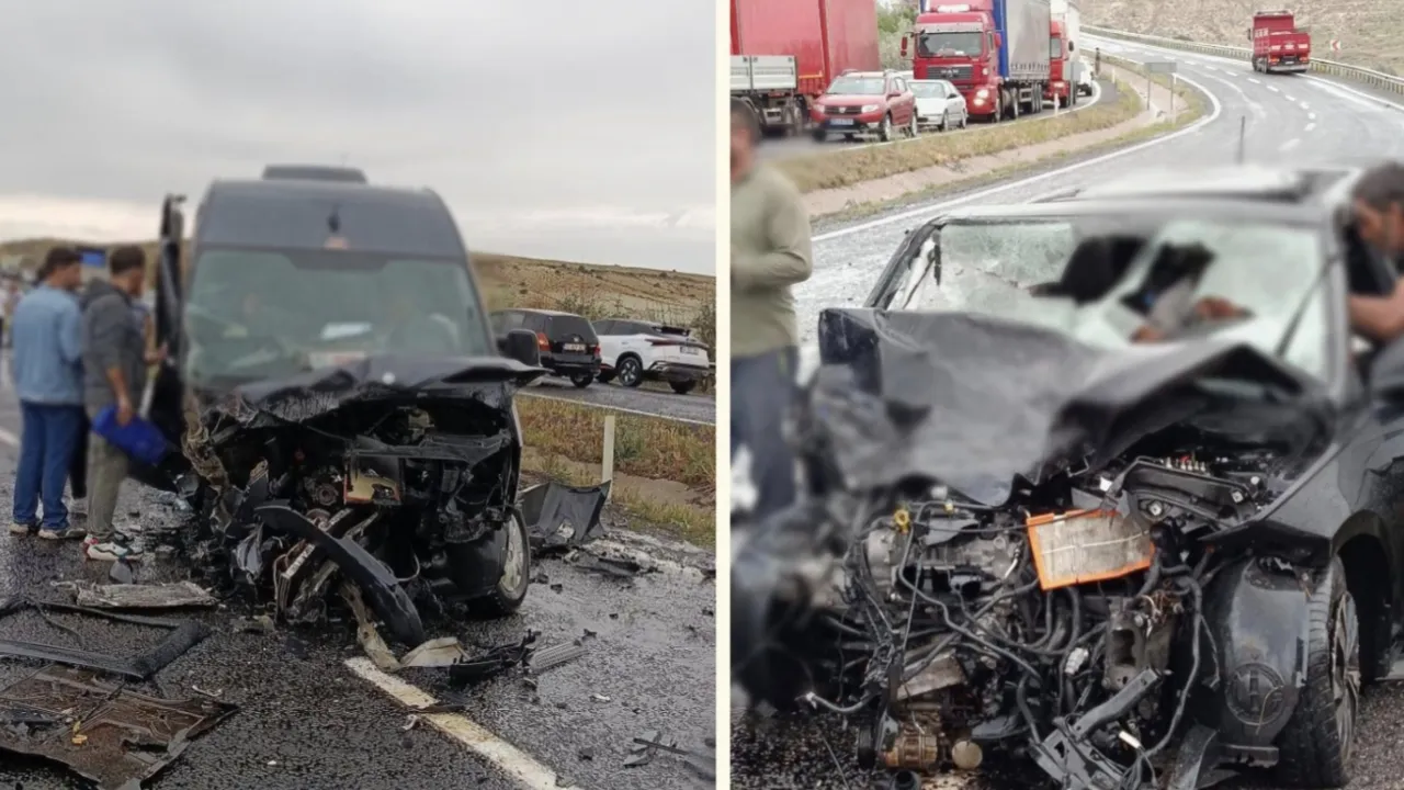Ürgüp-Kayseri yolu korkunç kazaya sahne oldu: 3'ü ağır, 7 kişi yaralandı.