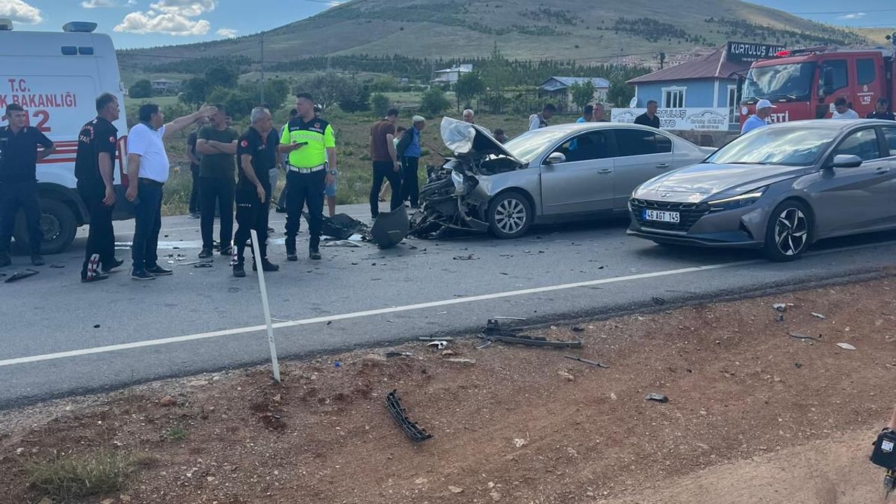 Afşin'de korkunç kaza: 6 kişi yaralandı!