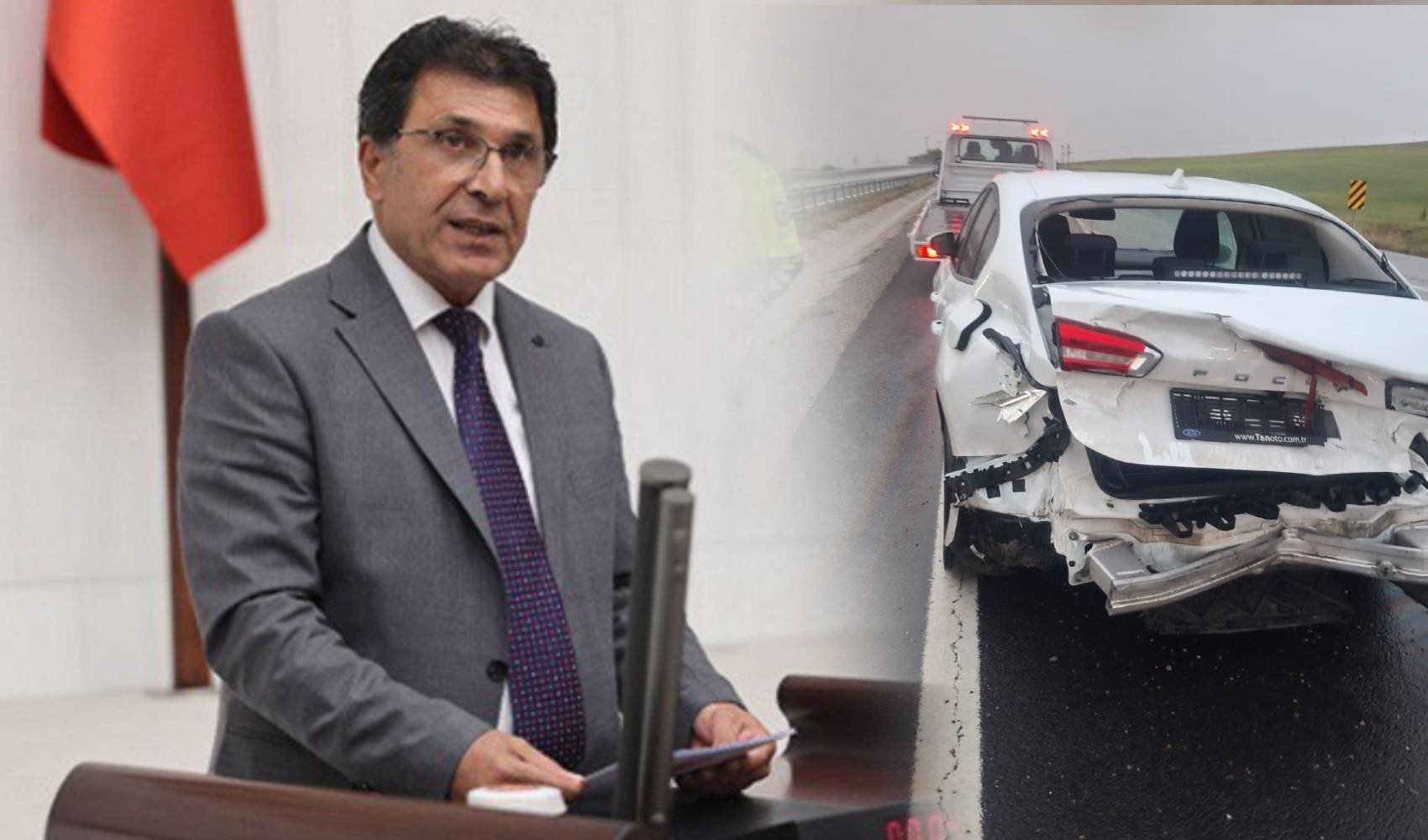 HDP'li milletvekili trafik kazasında hasar gördü.