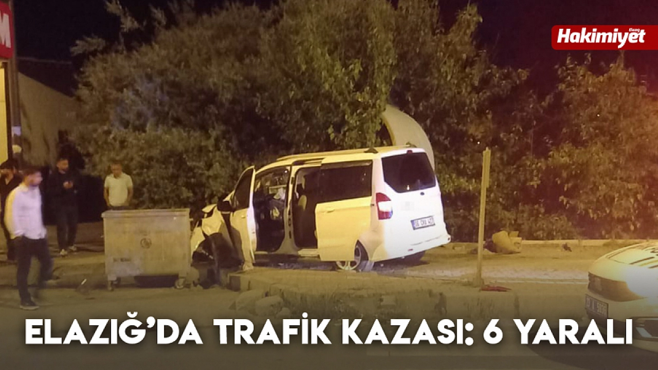 Elazığ'da trafik kazasında 6 kişi yaralandı.