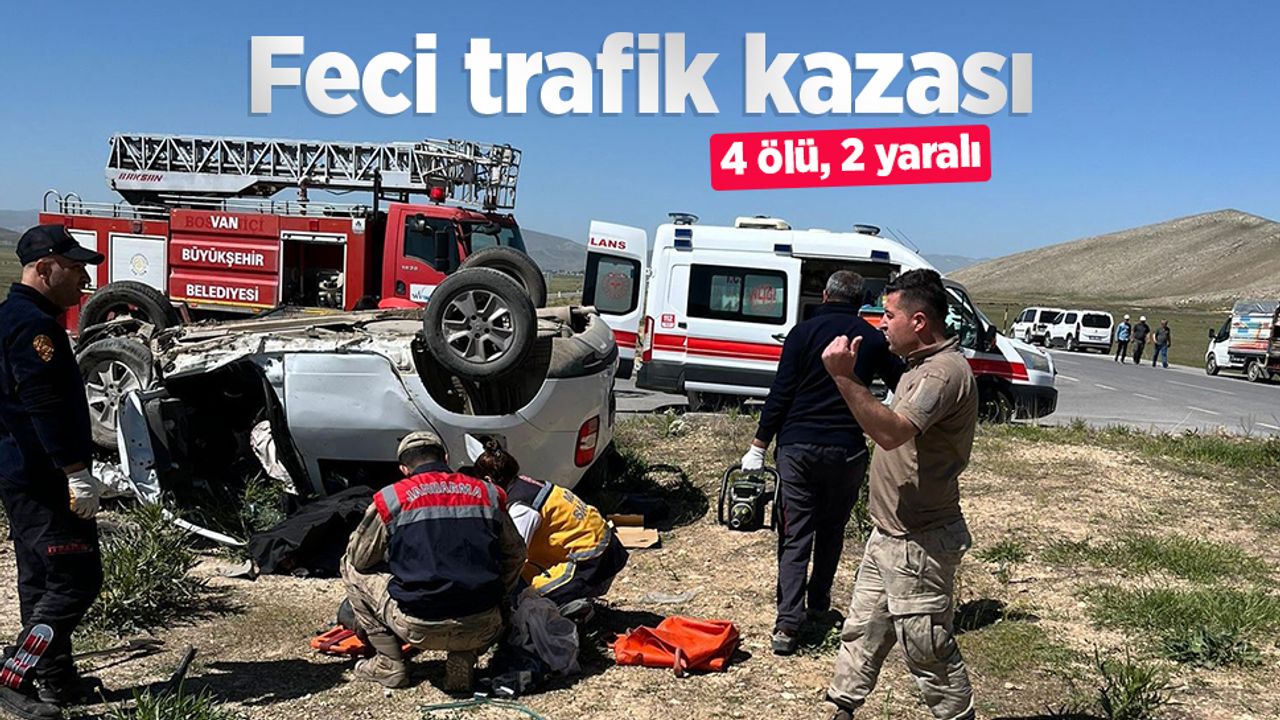 Korkunç kaza: 4 ölü, 2 yaralı