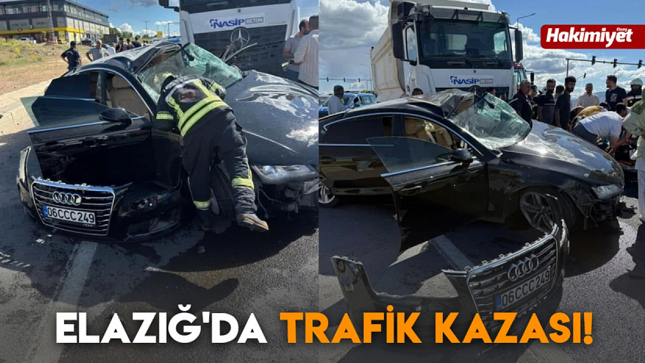 Elazığ'da kaza meydana geldi!