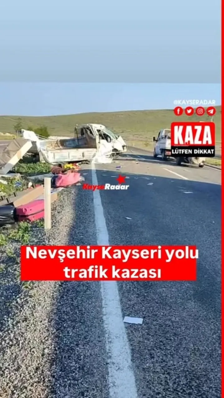 Nevşehir-Kayseri karayolunda bir trafik kazası yaşandı.