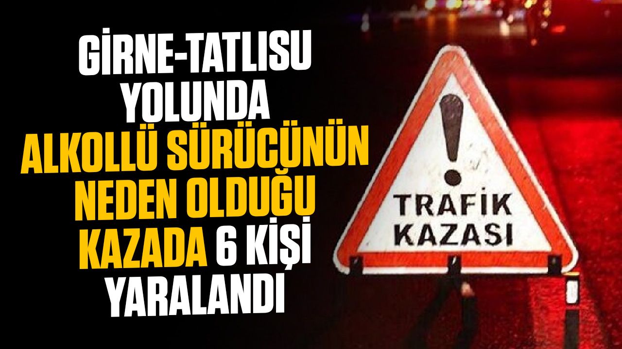 Girne-Tatlısu yolunda trafik kazası raporu!
