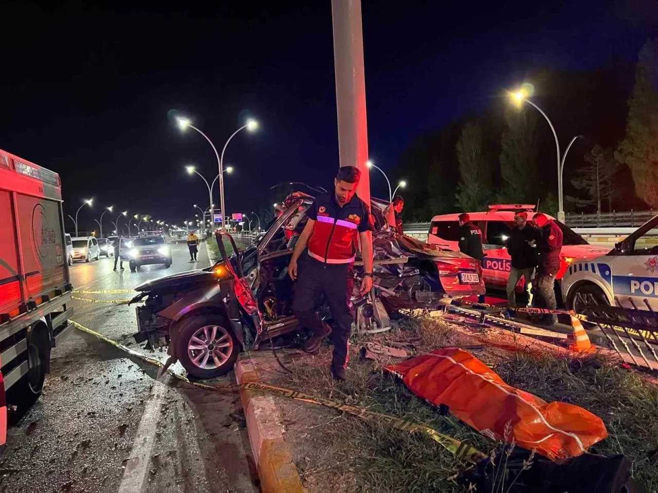Trafik kazasında bir kişi hayatını kaybetti.