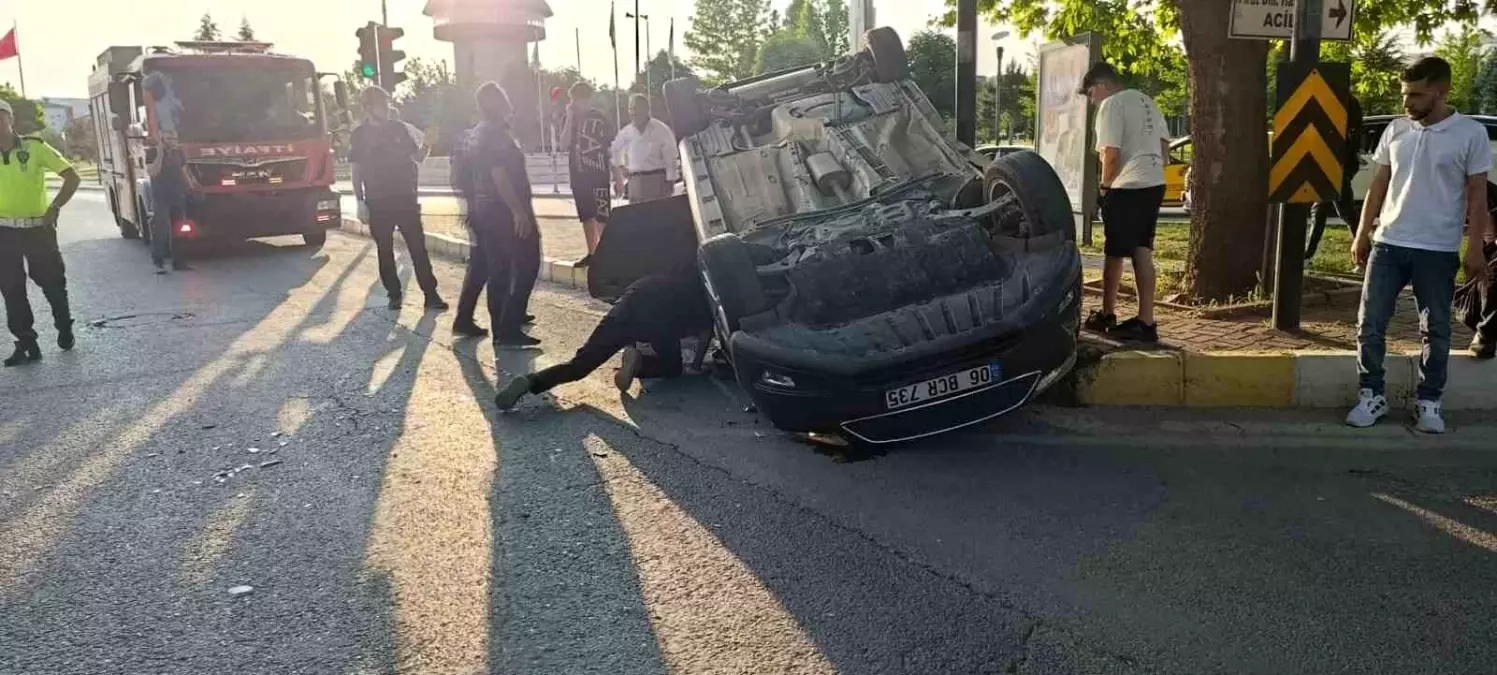 Elazığ'da Kaza Sonucu İki Kişi Yaralandı.