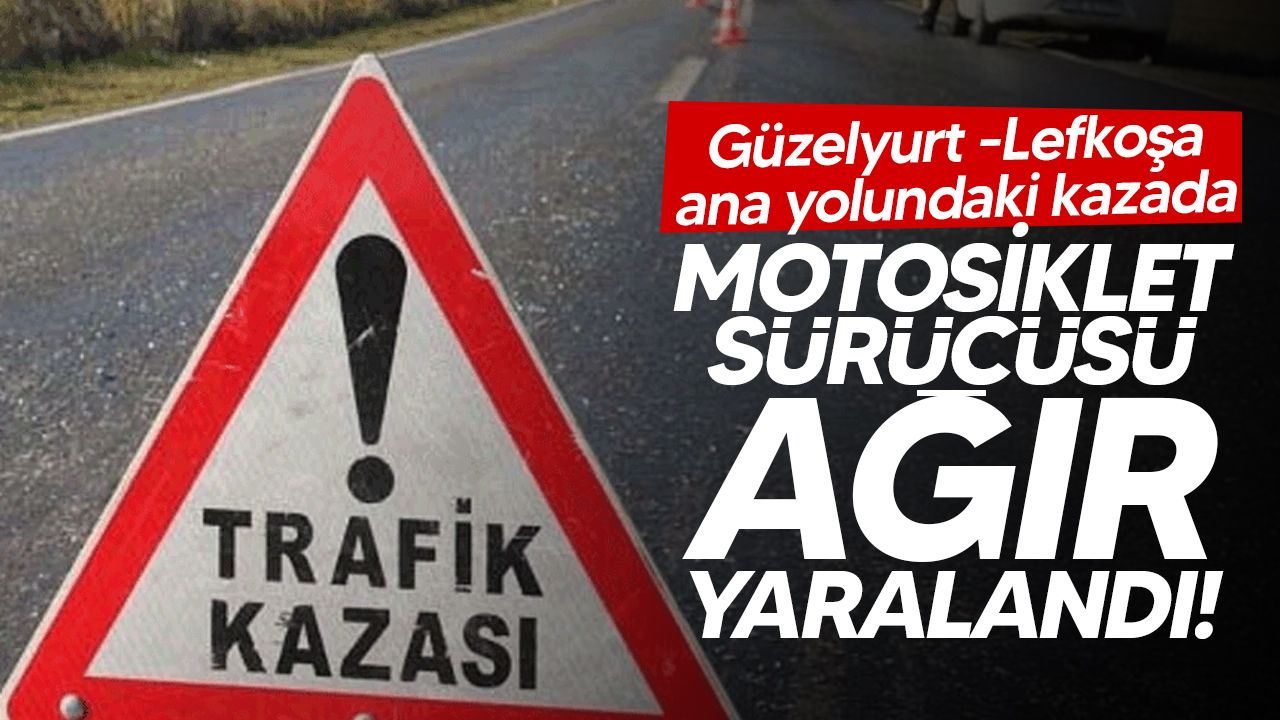 Güzelyurt - Lefkoşa Anayolunda kaza: Mustafa Volkan ağır şekilde yaralandı!