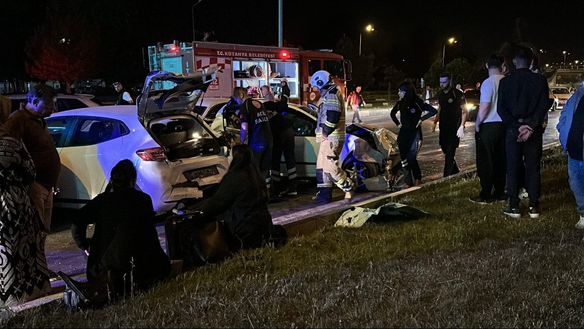 Kütahya'da ardışık trafik kazası