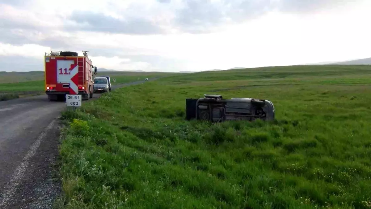 Kars'ta trafik kazasında 5 kişi yaralandı.