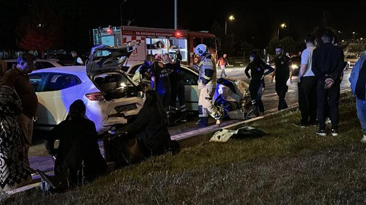 Kütahya'da ardışık trafik kazası: Yaralılar var