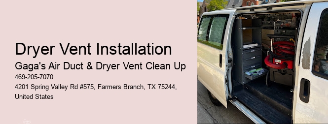 Dryer Vent Installation