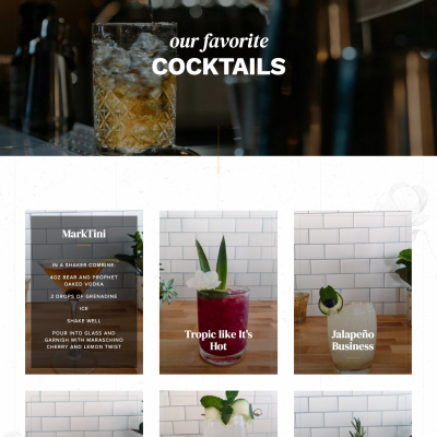 Donati Spirits website screenshot