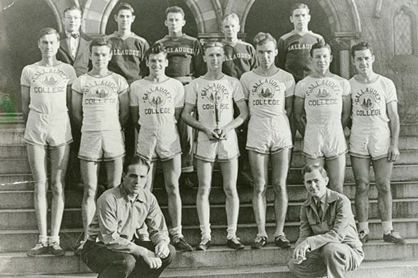 The Gallaudet men’s cross-country team claimed the 1942–43  Mason–Dixon Conference championship. The conference, once a NCAA Division II athletic conference formed in 1936, disbanded in 1974.