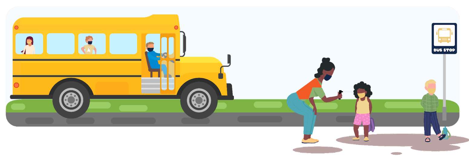 School Bus CC Return To Campus Gallaudet University