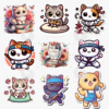 60+ Cute and Funny Cat Sticker Design Bundles