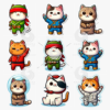 60+ Cute and Funny Cat Sticker Design Bundles