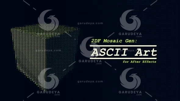 2DF Mosaic Gen – ASCII Art VideoHive 45596269