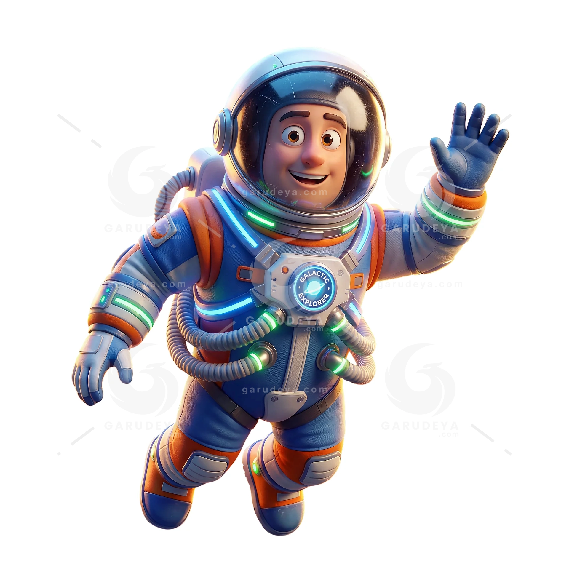 3D Cartoon Astronaut Character