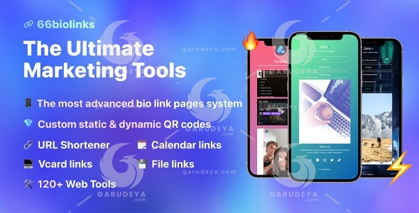 66biolinks – Bio Links, URL Shortener, QR Codes & Web Tools (SAAS)