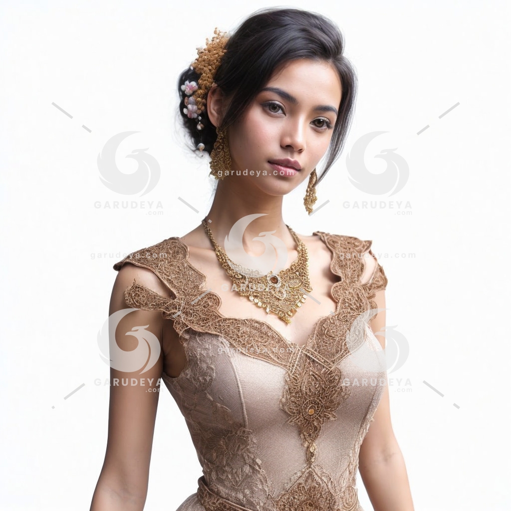 A beautiful woman from the Java ethnicity wearing kebaya -411117