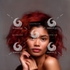 A beautiful woman from the Papua ethnicity with red hair-38429993537