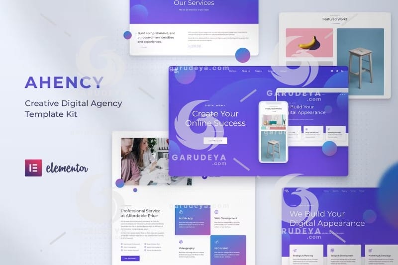 AHENCY - Creative Digital Agency Elementor Template Kit