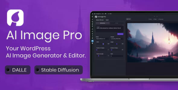 AI Image Pro – WordPress AI Image Generator & Editor, DALLE & Stable Diffusion