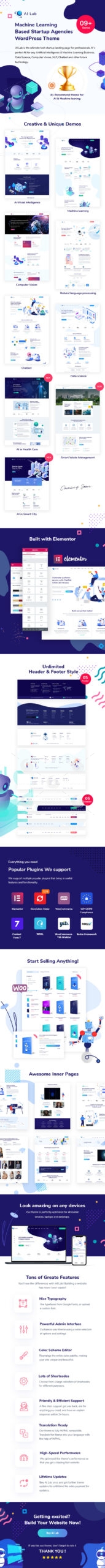 AI Lab - Machine Learning WordPress Theme