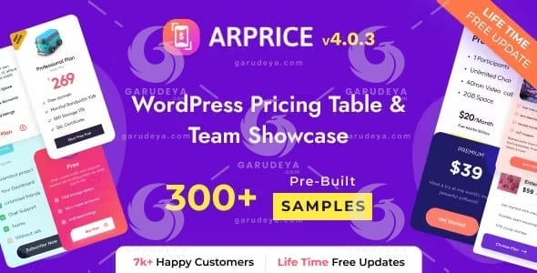 ARPrice - WordPress Pricing Table Plugin