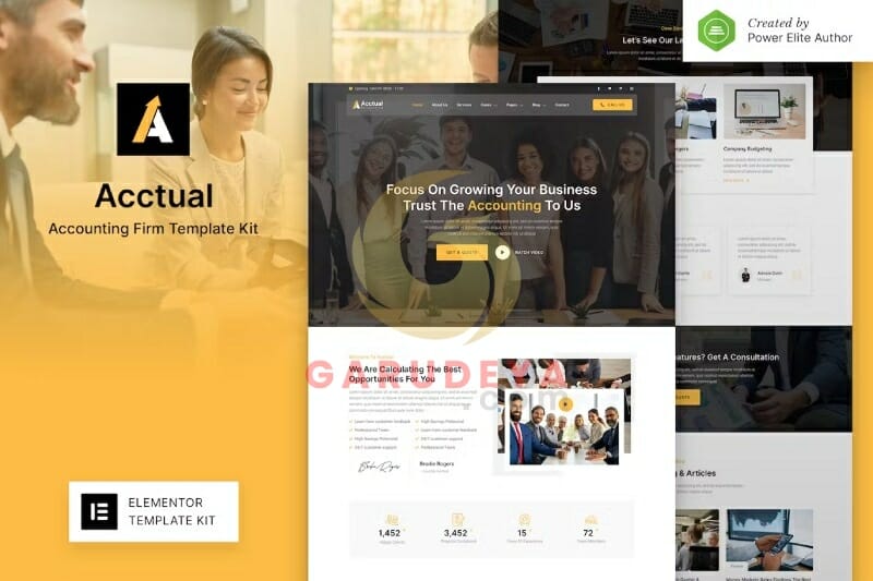 Acctual – Accounting Firm Elementor Template Kit