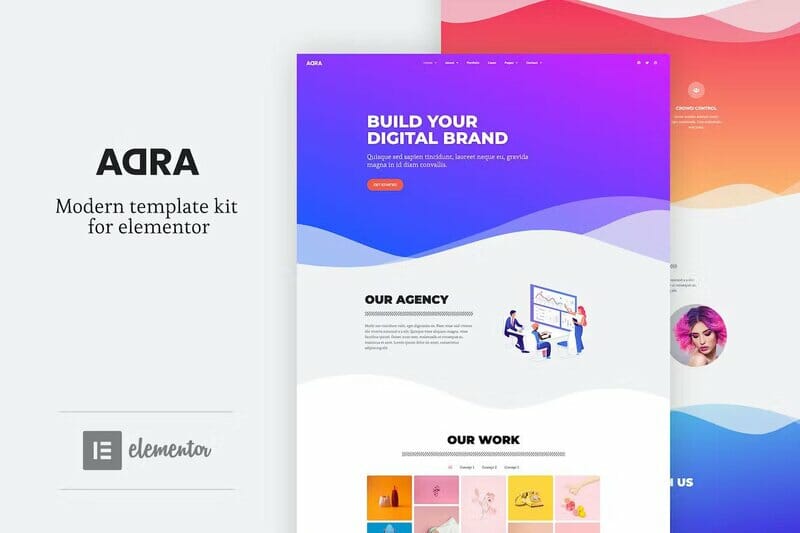 Adra – Modern & Creative Elementor Template Kit