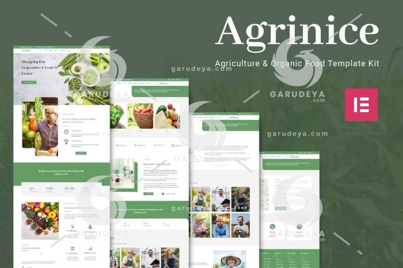 Agrinice – Agriculture & Organic Food Elementor Template Kit