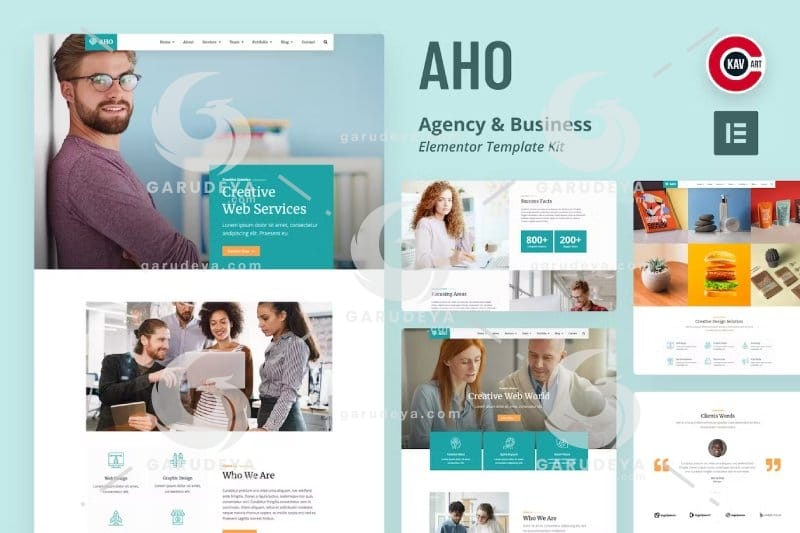 Aho – Agency & Business Elementor Template Kit