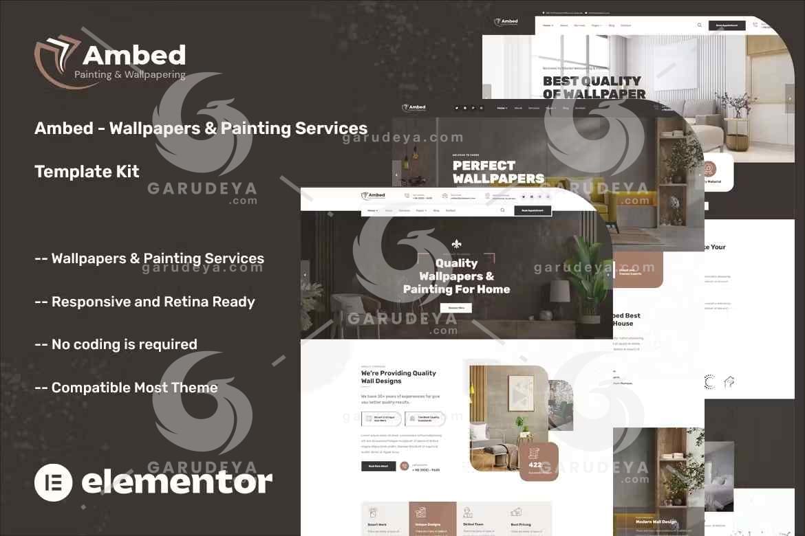 Ambed – Wallpapers & Painting Services Template Kit