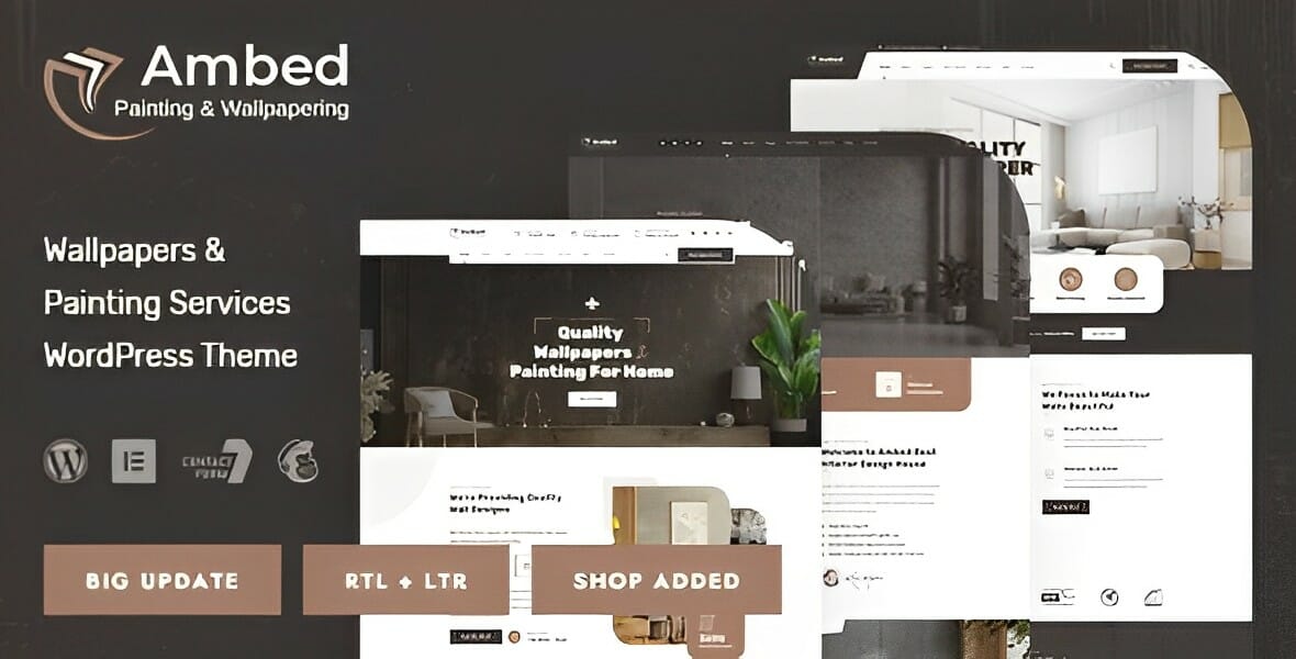 Ambed - Wallpapers & Painting Services WordPress Theme