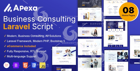 Apexa – Multi-Purpose Business Consulting Laravel Script