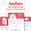 AppRaxx - App Landing Page Elementor Template Kit