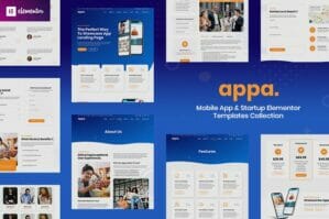 Appa - Mobile App & Startup Elementor Template Kit