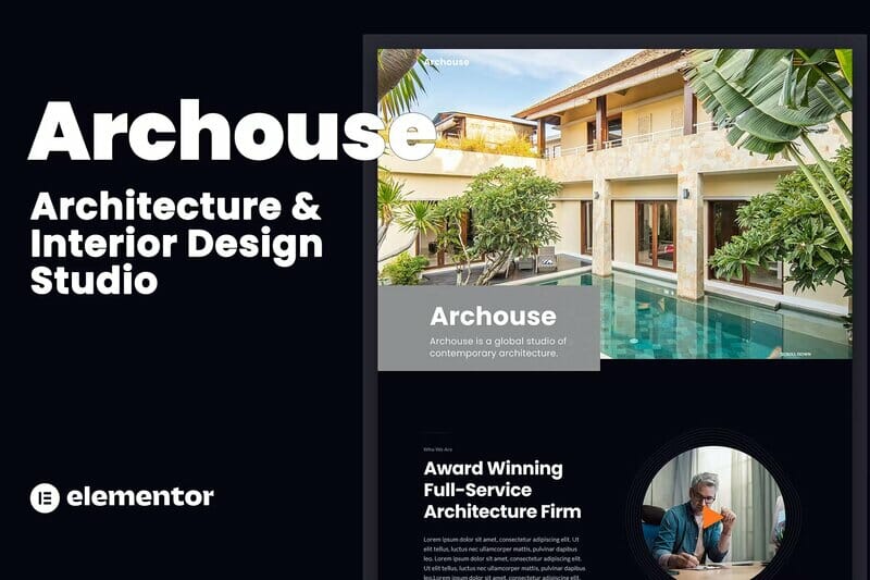 Archouse – Architecture & Interior Design Studio Elementor Template Kit