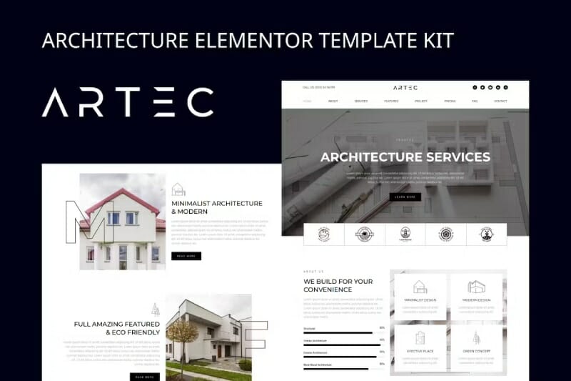 Artec – Architecture Elementor Template Kit