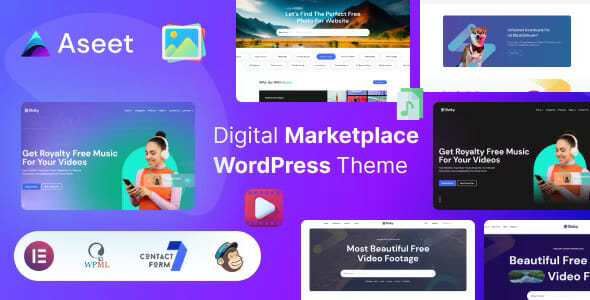 Aseet - Digital Marketplace WordPress Theme