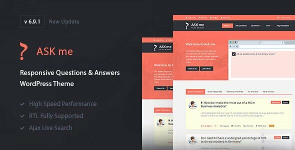 Ask Me – Responsive Questions & Answers WordPress