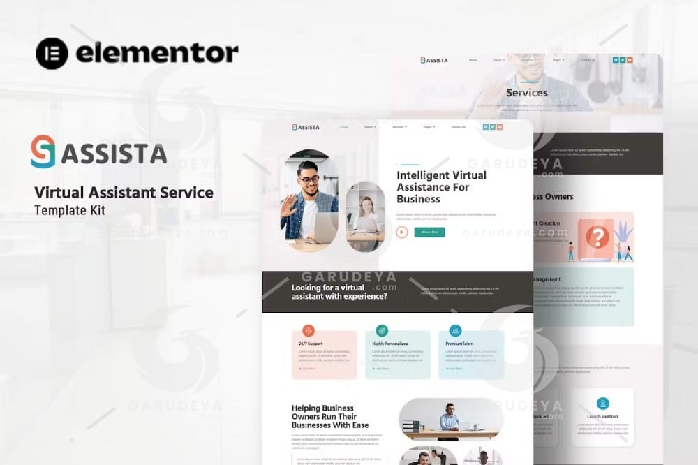 Assista – Virtual Assistant Service Elementor Template Kit