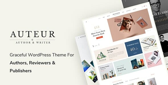 Auteur WordPress Theme for Authors and Publishers