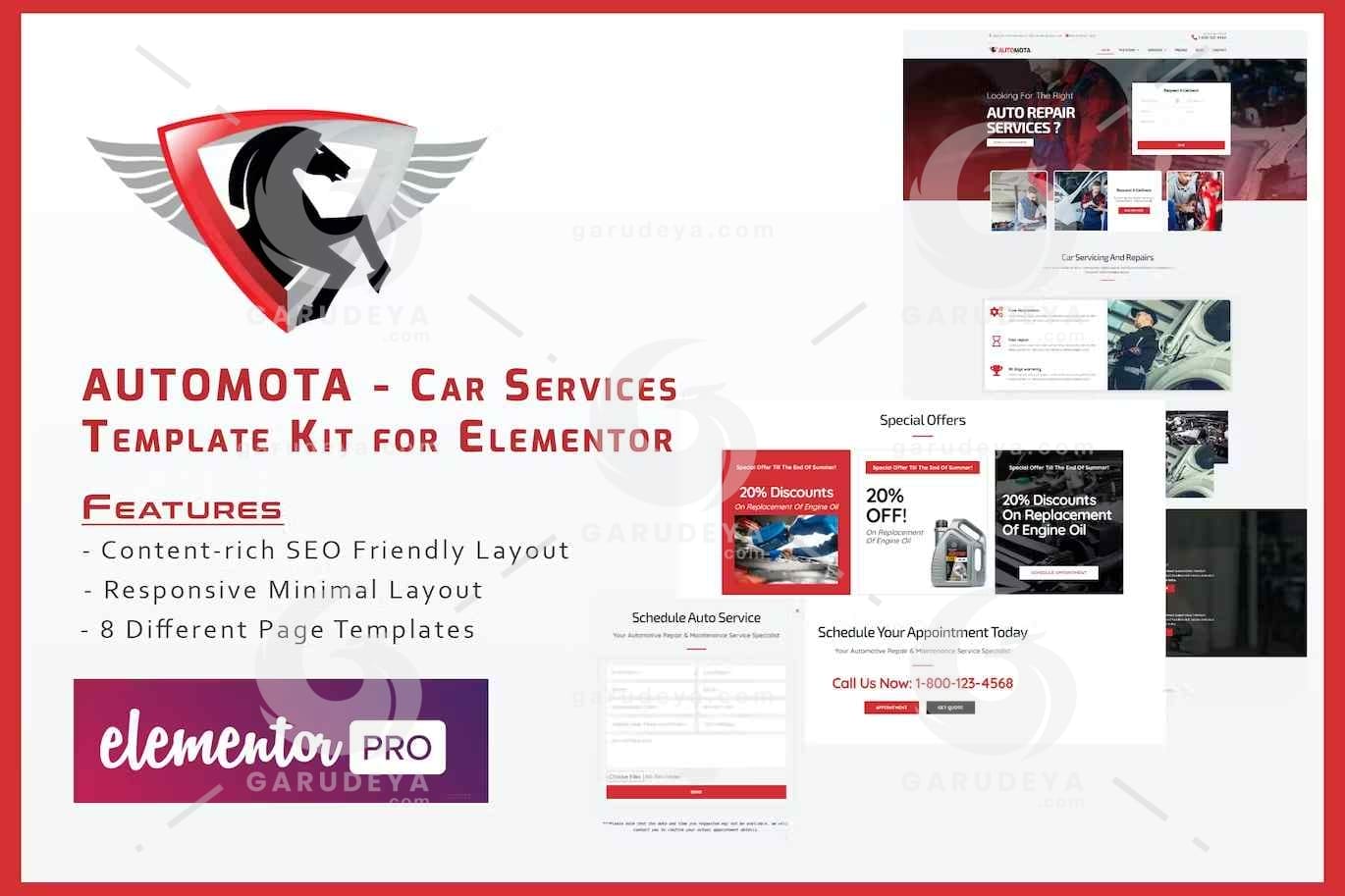 Automota - Car Repair Services Template Kit