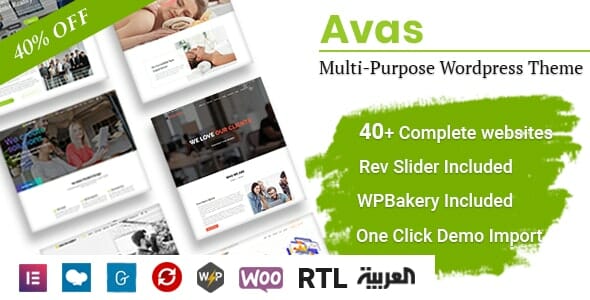 Avas – Elementor MultiPurpose WordPress Theme