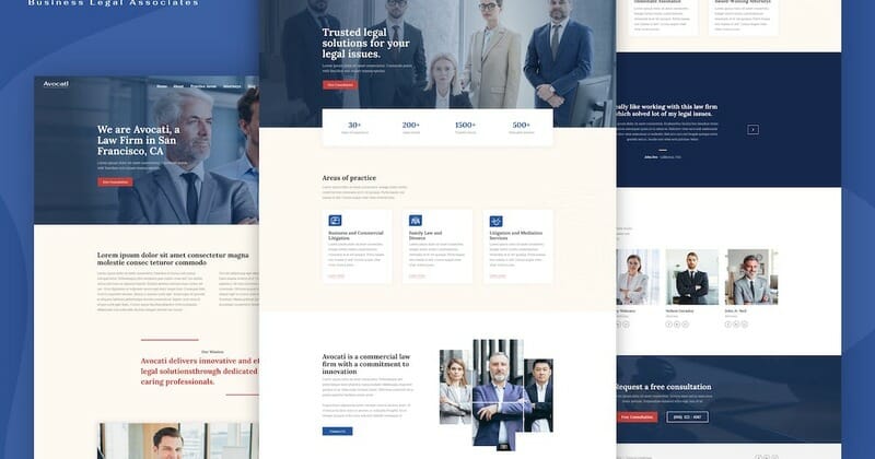 Avocati - Law Firm & Attorney Elementor Template Kit