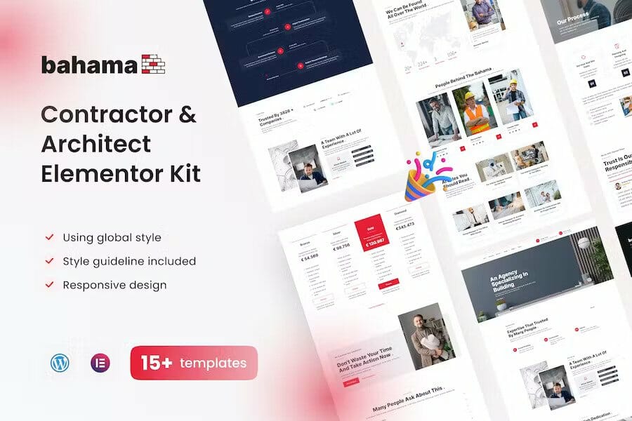 Bahama Contractor & Architect Elementor Template Kit