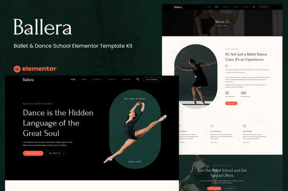 Ballera – Ballet & Dance School Elementor Template Kit