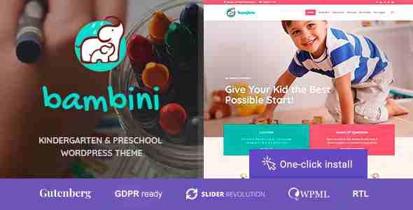 Bambini – Pre-School and Kindergarten Theme